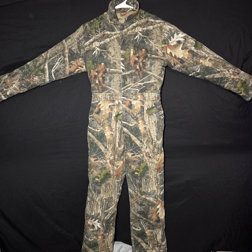 Redhead Silent Hide Youth XL Hunting Suit Insulated Camo Coveralls Full Body